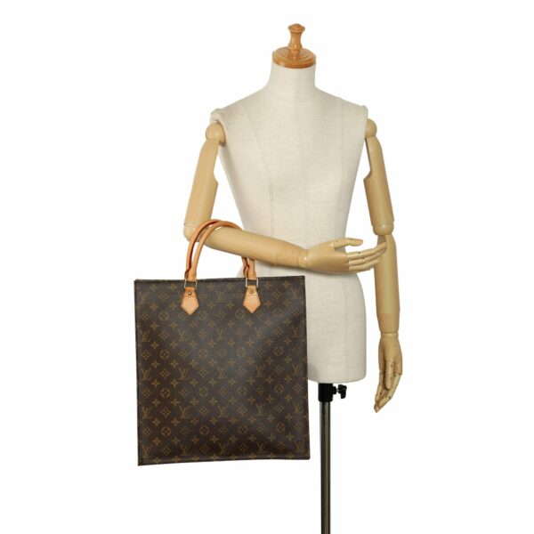 Brown LV Monogram Sac Plat Tote Bag - Image 10