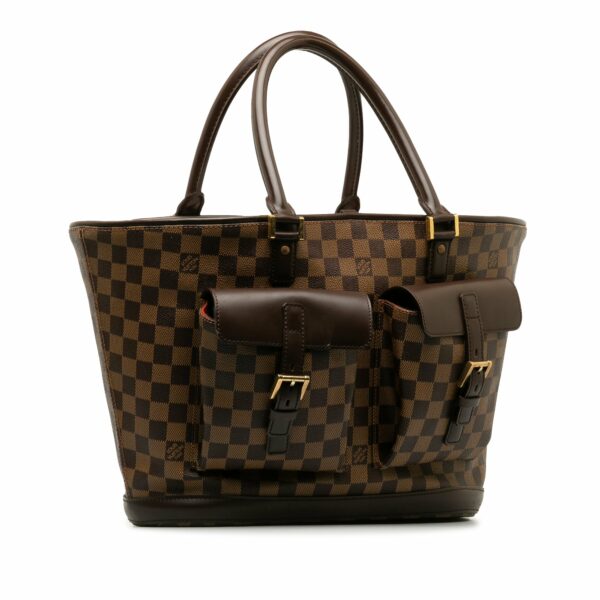 Brown LV Damier Ebene Manosque GM Tote Bag - Image 2