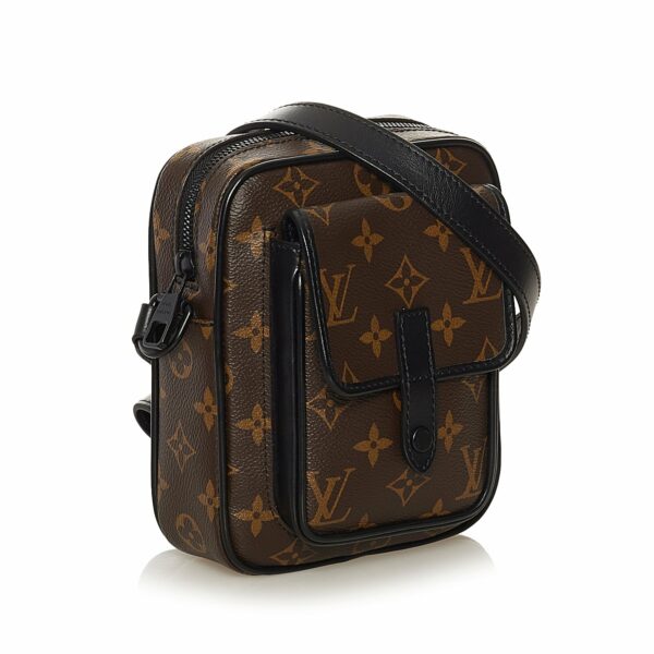 LV Christopher Wearable Wallet Monogram Macassar - Image 2