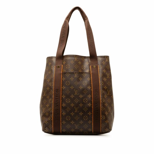 Brown LV Monogram Cabas Beaubourg Tote Bag