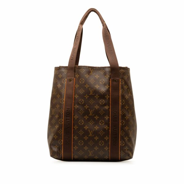 Brown LV Monogram Cabas Beaubourg Tote Bag - Image 3