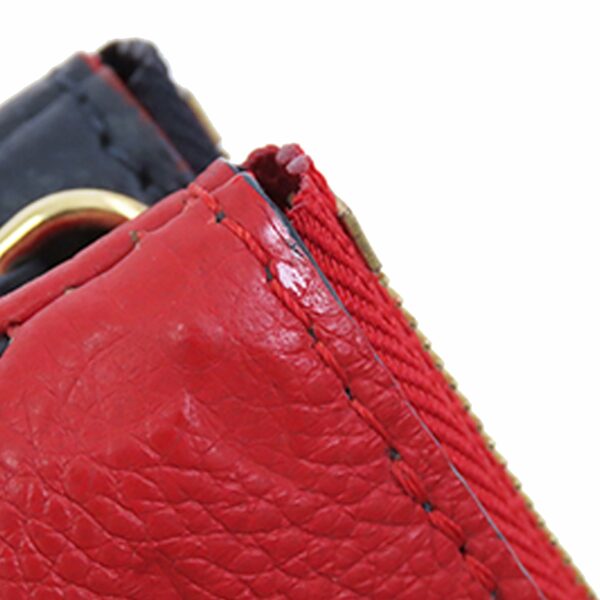 LV Double Zip Pochette Blue Red Monogram Empreinte - Image 7