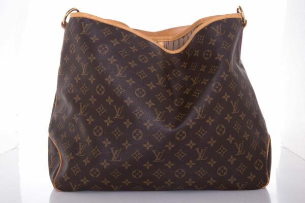 LV Brown Monogram Zipper Detail Hobo - Image 4