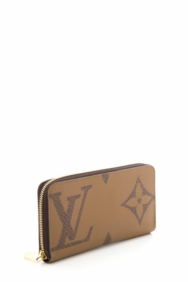 LV Brown Reverse Monogram Zippy Wallet