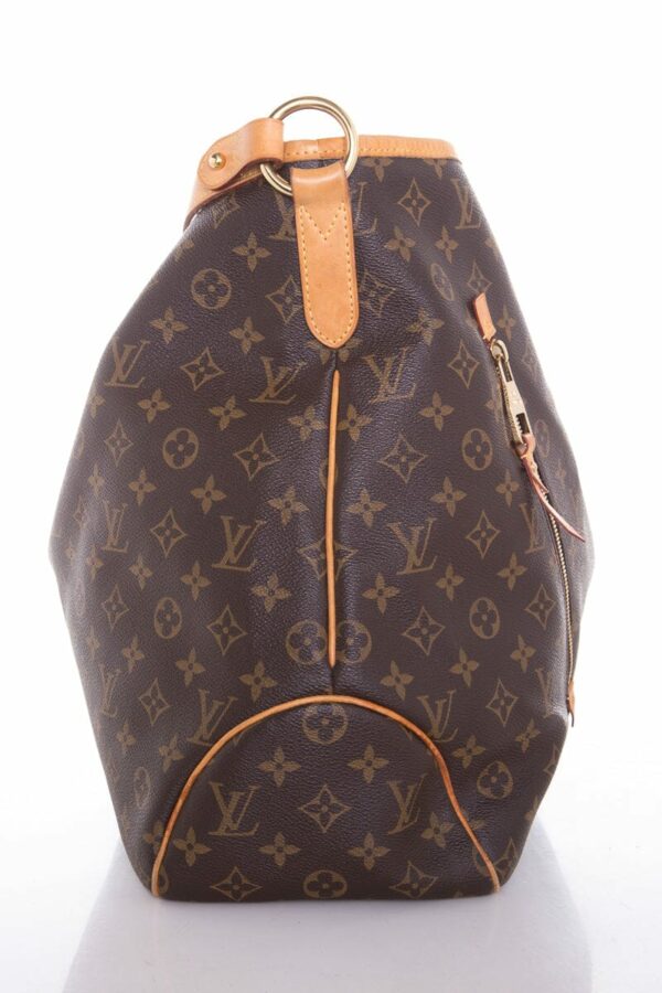 LV Brown Monogram Zipper Detail Hobo - Image 3