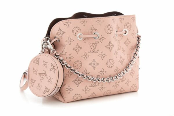 LV Pink Monogram Mahina Bella Bucket Handbag - Image 2