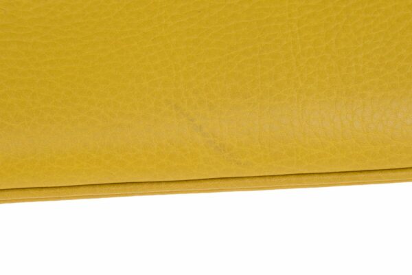 LV Maroquinerie Triangle Yellow Grained Leather Handbag - Image 4