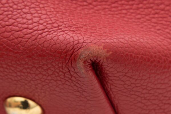 LV Red Monogram Melie Leather Handbag - Image 5