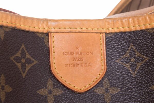 LV Brown Monogram Zipper Detail Hobo - Image 6