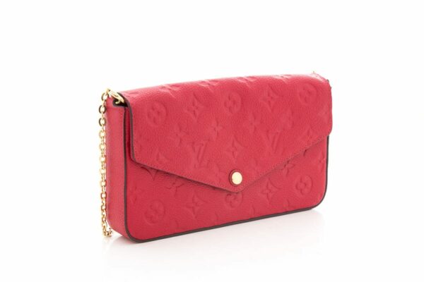 LV Red Monogram Felicie Pochette - Image 2