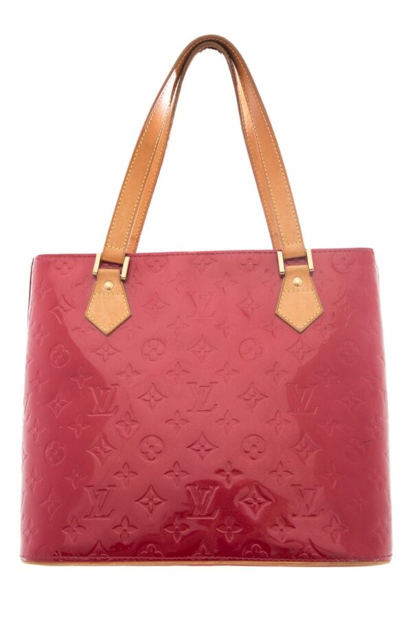 LV Red Monogram Vernis Handbag - Image 12