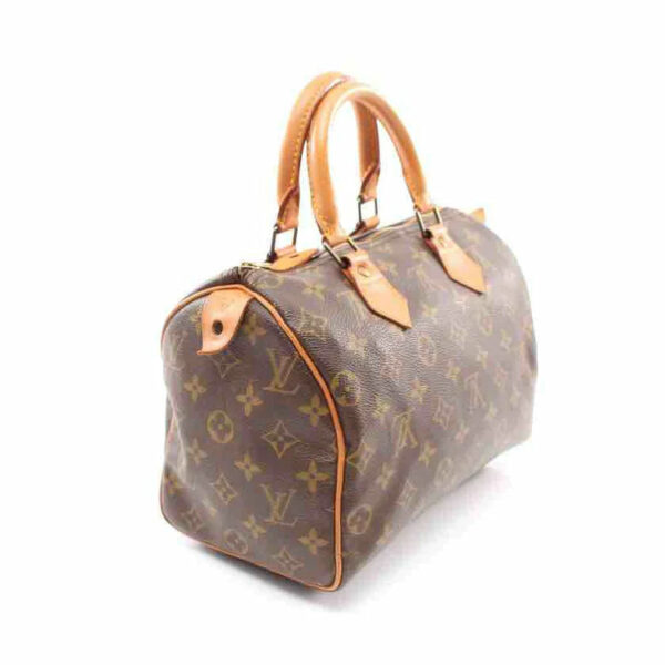 LV Monogram Speedy 25 Handbag, Brown, Coated Canvas - Image 2