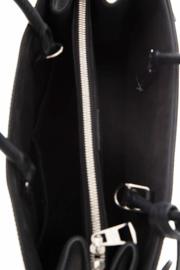 LV Black Epi Leather Twist Tote - Image 5