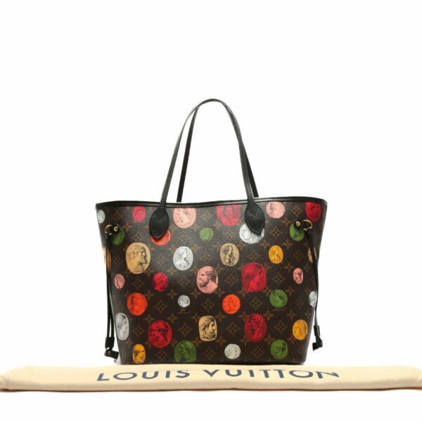 LV Neverfull MM Fornasetti Monogram Cameo -No Pouch - Image 4