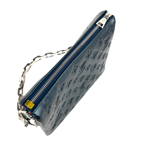 LV Coussin PM Metallic Blue w/2 Straps - Image 5