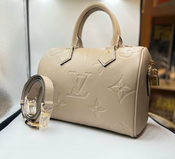 LV Speedy Bandouliere Bag Monogram Empreinte Giant 25 - Image 6