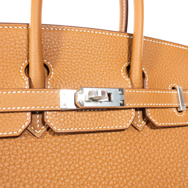 HM Birkin 25 Gold Togo PHW - Image 6