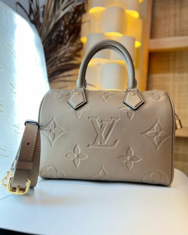 LV Speedy Bandouliere Bag Monogram Empreinte Giant 25 - Image 4