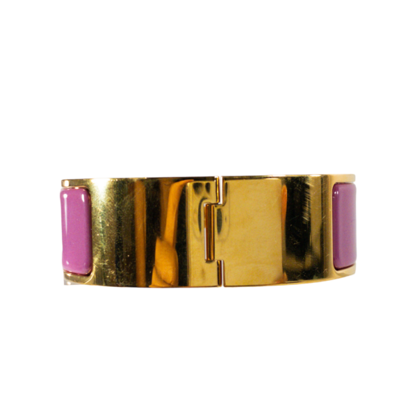 HM Rose Azalee Wide Clic H Bracelet GHW - Image 4