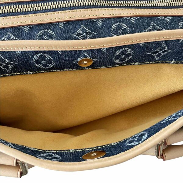 LV Denim Porte Epaule Raye Cabas Bag - Image 8