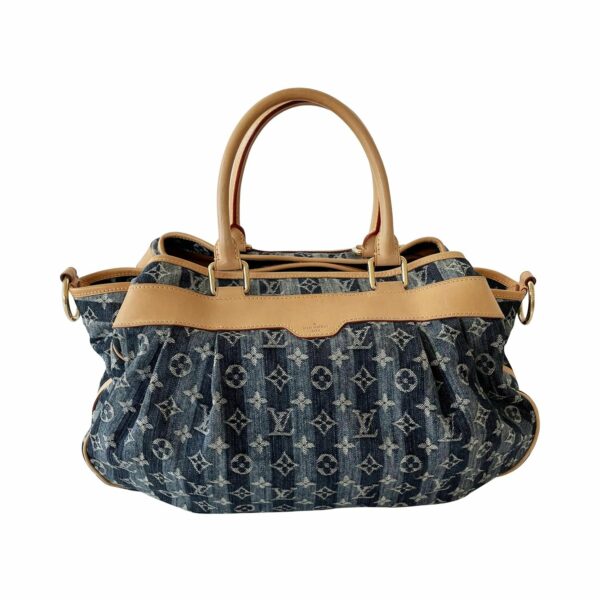 LV Denim Porte Epaule Raye Cabas Bag - Image 2