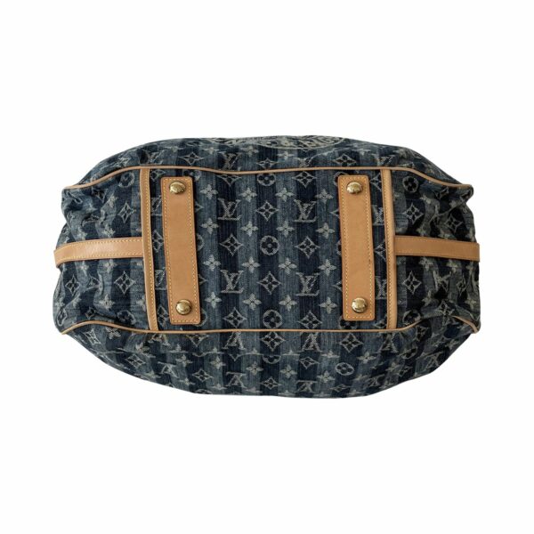 LV Denim Porte Epaule Raye Cabas Bag - Image 5