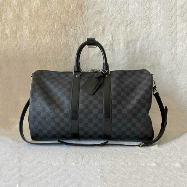 LV Damier Graphite Keepall 45 Bandouliere