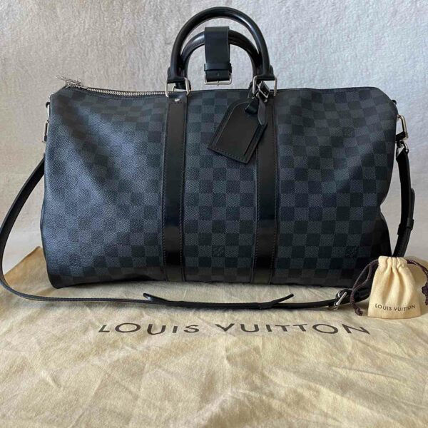 LV Damier Graphite Keepall 45 Bandouliere - Image 12