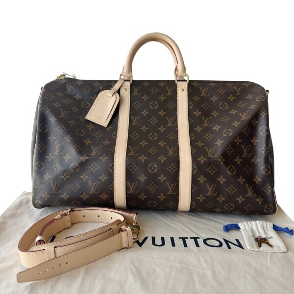 LV Monogram Keepall Bandouliere 50 - Image 13