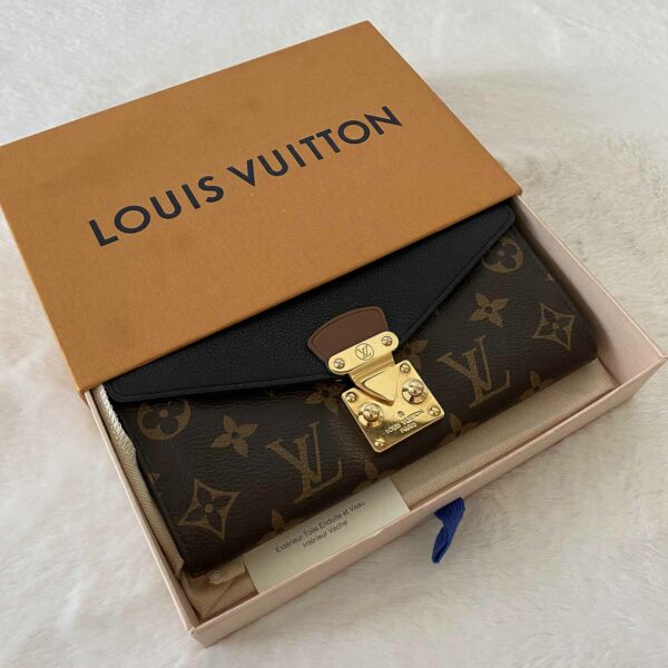 LV Monogram Noir Pallas Wallet - Image 11