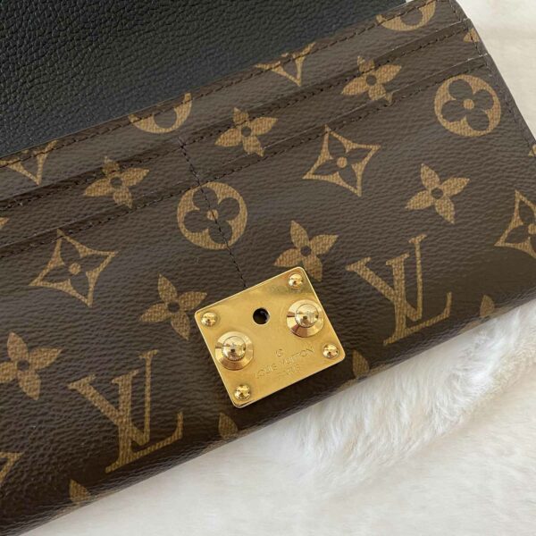 LV Monogram Noir Pallas Wallet - Image 7