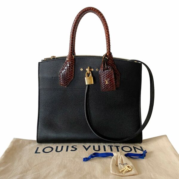 LV Snake Skin City Steamer MM - Image 8