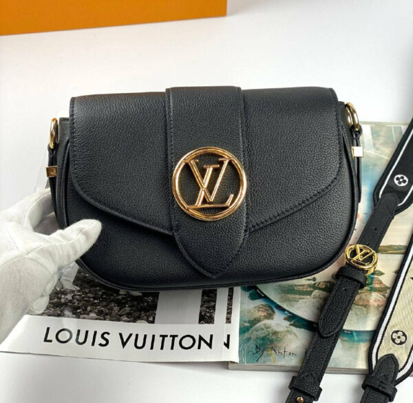 LV Bags PONT 9 SOFT PM black - Image 2