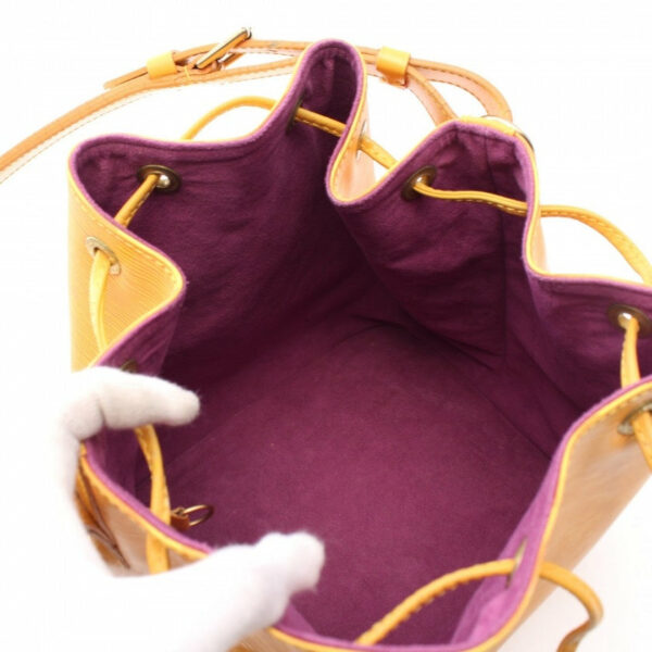 LV Tassil Epi Leather Neonoe Bucket Bag,Yellow - Image 3