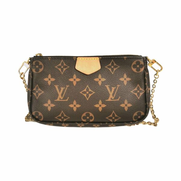 LV Multi-Pochette Accessoires Monogram Canvas Pink Strap - Image 9