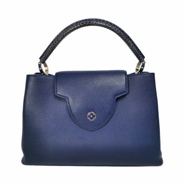 LV Capucines MM Exotic Blue Taurillon - Image 2