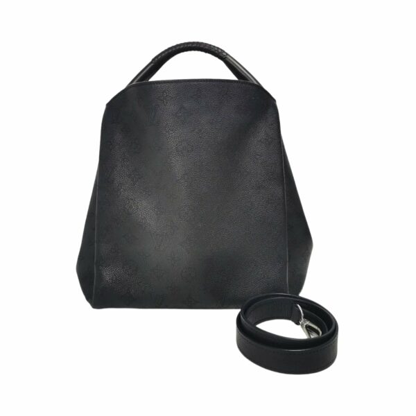 LV Babylone PM Black Mahina Leather - Image 9