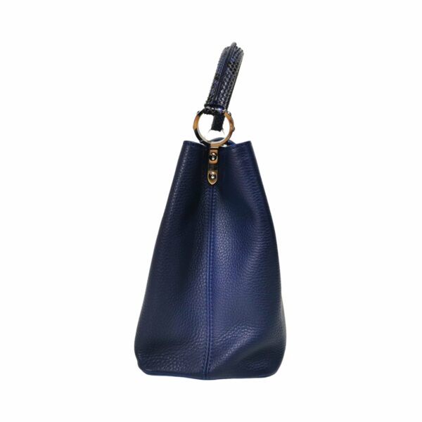 LV Capucines MM Exotic Blue Taurillon - Image 4