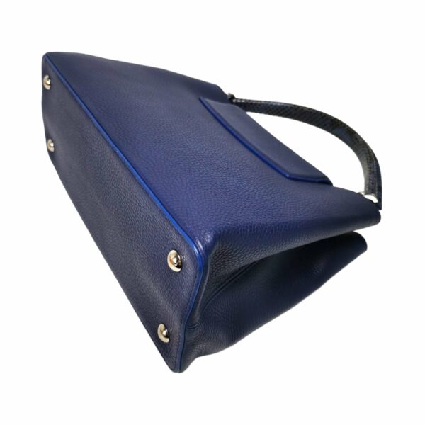 LV Capucines MM Exotic Blue Taurillon - Image 10