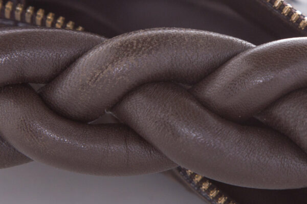 Bottega Veneta Brown Braided Triple Chain Hobo - Image 9