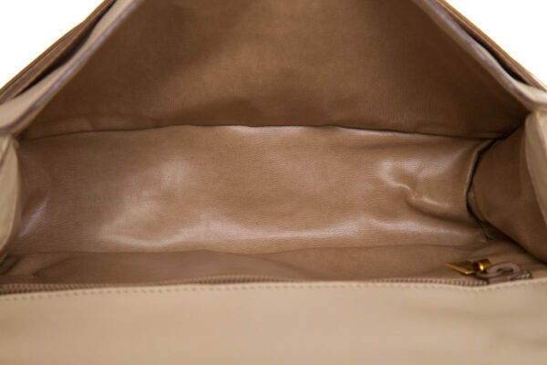 Bottega Veneta Beige Intrecciato Flap Leather Shoulder - Image 6