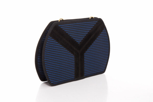 YSL Navy & Black Handbag - Image 2