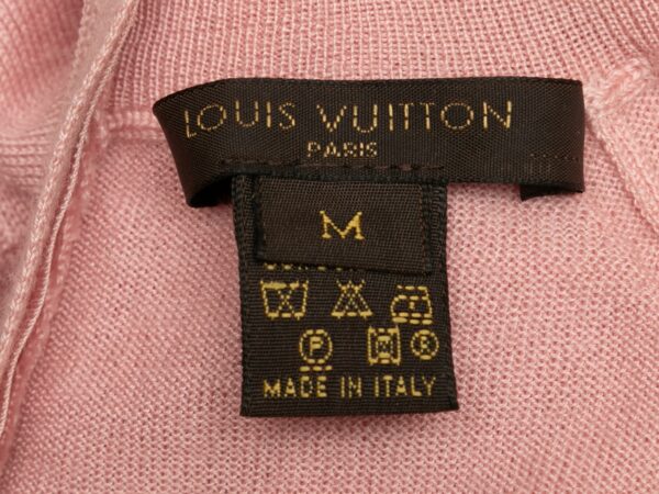 Light Pink LV Cashmere Mock Neck Sweater Size US M - Image 5