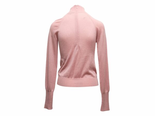 Light Pink LV Cashmere Mock Neck Sweater Size US M - Image 3