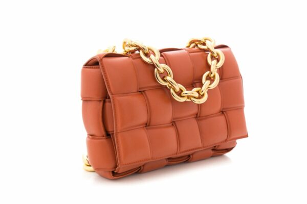 Bottega Veneta Orange Charlotte Padded Handbag - Image 2