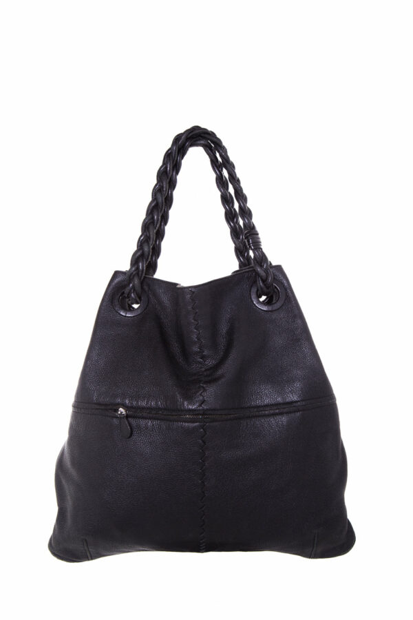 Bottega Veneta Black Leather Julie Tote - Image 11