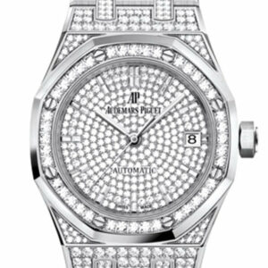 Audermars Piguet Royal Oak Pave Dial Jumbo Extra Thin White Gold 15202Bc.zz.1241Bc.01 Watch