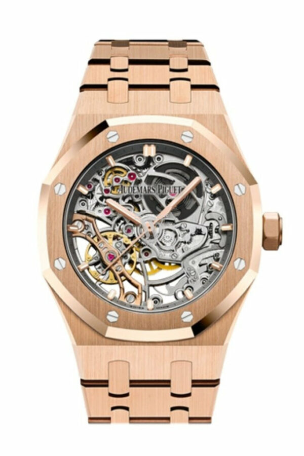 Audemars Piguet Royal Oak Double Balance Wheel Openworked Rose Gold Watch 15467Or.oo.1256Or.01