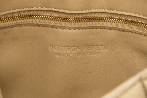 Bottega Veneta Cassette Woven Leather Beige Crossbody Bag - Image 6