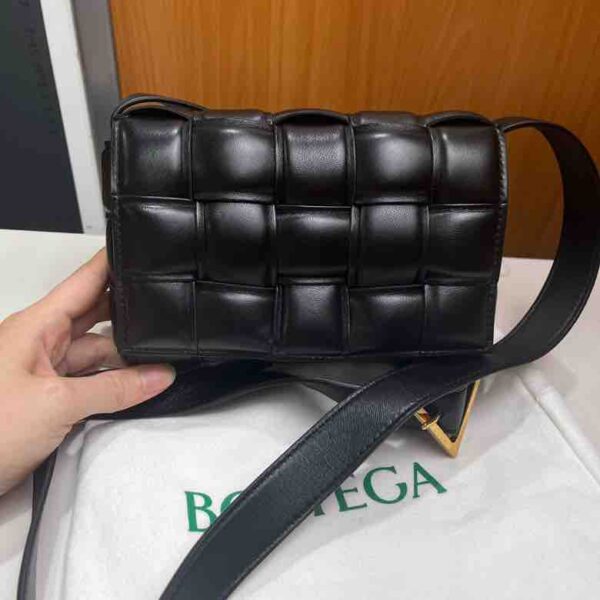 Bottega Veneta Padded Cassette Bag, Leather, Black